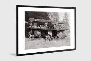 Photo ancienne noir et blanc enfance n°19 alu 60x90cm 1