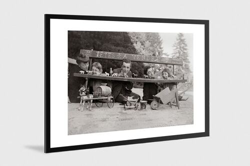 Photo ancienne noir et blanc enfance n°19 alu 100x150cm