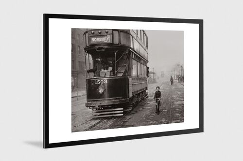 Photo ancienne noir et blanc ville n°02 alu 30x45cm