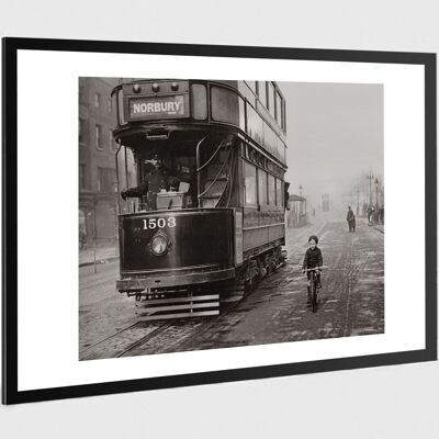 Photo ancienne noir et blanc ville n°02 alu 60x90cm