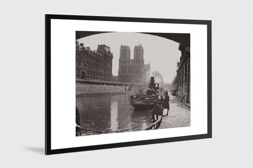 Photo ancienne noir et blanc Paris n°01 alu 30x45cm