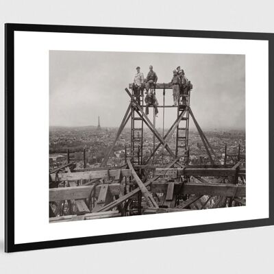 Old black and white photo Paris n°27 alu 30x45cm