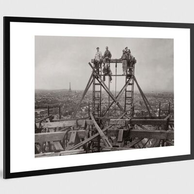 Vecchia foto in bianco e nero Paris n°27 alu 100x150cm