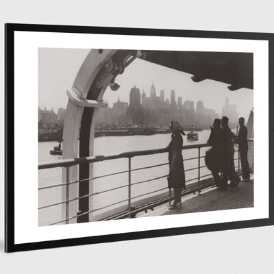 Old black and white photo New-York n°06 alu 30x45cm