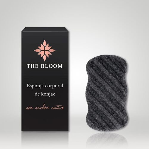 Esponja de Konjac Corporal con Carbón Activo