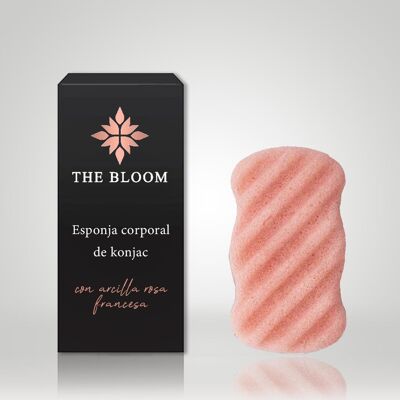 Éponge Konjac pour le corps à l'argile rose