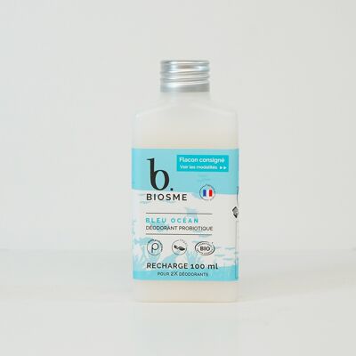 Recharge pour déodorant roll-on bleu ocean  - 100 ml