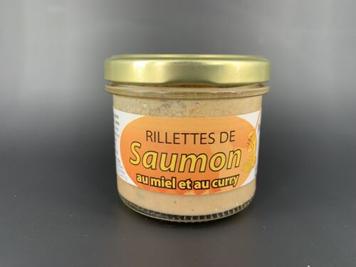 Rillettes de saumon au miel et au curry