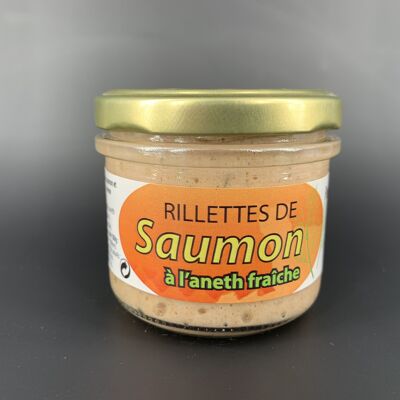 Salmon rillettes with dill