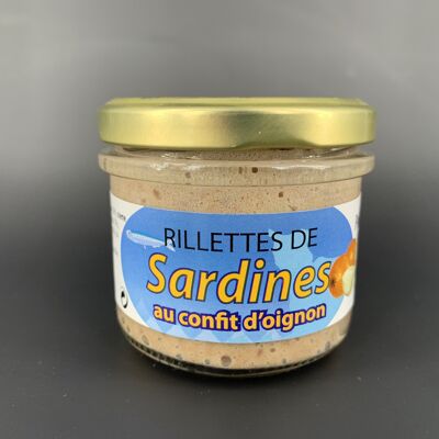 Rillettes de sardina con cebolla confitada