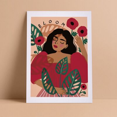 Poppy Bloom Print A4