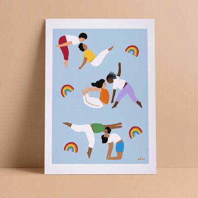 Rainbow love Print A4