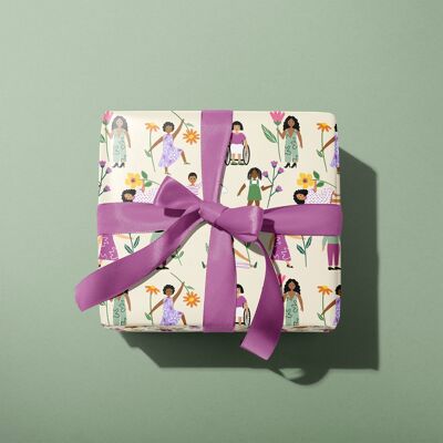 Diversity Flowers Gift Wrapping Paper