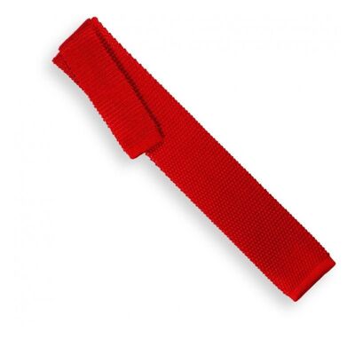 Cravate tricot rouge - Monza