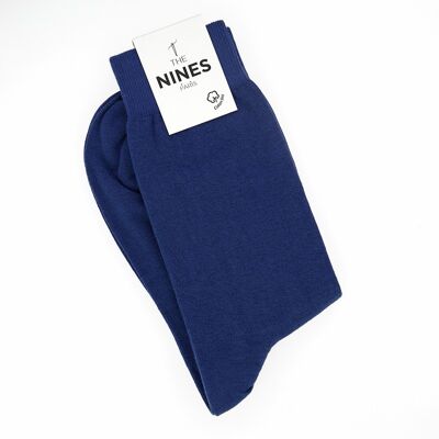 Chaussettes coton bio bleu nuit
