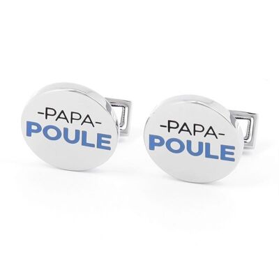 Boutons de manchette Papa Poule