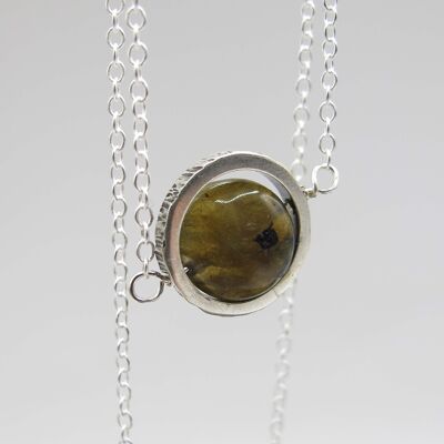 Collana in labradorite, collezione "Pianeti"