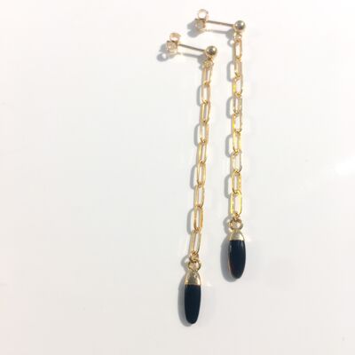 Boucles d'oreilles NIAGARA Onyx