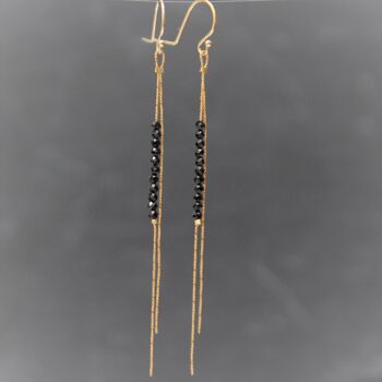 Boucles d'oreilles JANE Onyx