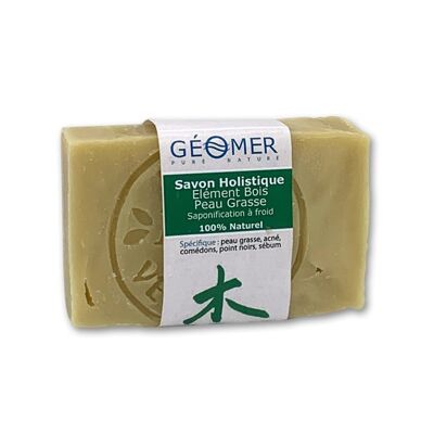 Sapone naturale per pelli grasse Capacità - 3 saponi di legno per pelli grasse 300gr