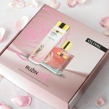 Coffret Rose – Huile d’Or Rose et Lait Corporel à la Rose 2