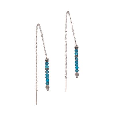 Lumia dangling earrings in Apatite stones