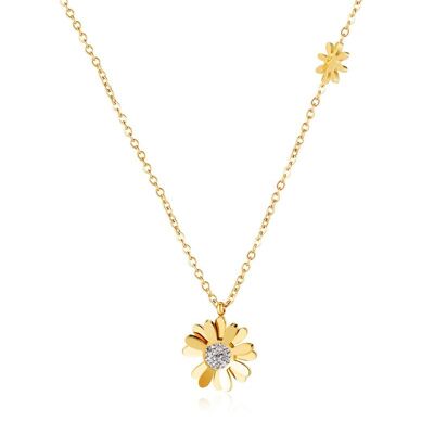 Lee Cooper women's necklace - flower pendant