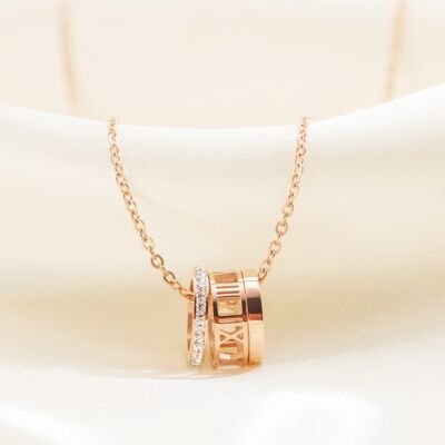 Lee Cooper women's necklace - 3 rings