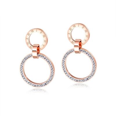 Lee Cooper women's earrings - double rings