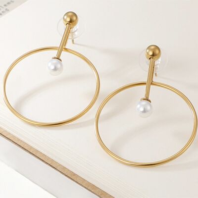 Lee Cooper women's earrings - with rings and pearls
