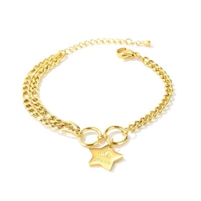 Lee Cooper women's bracelet - star chain