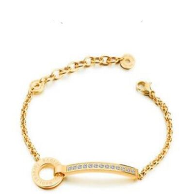 Lee Cooper women's bracelet - Forever Love silver rhinestone bar