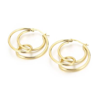 Lee Cooper women's earrings - double hoop earrings