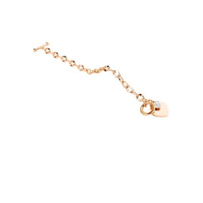 Lee Cooper women's bracelet - double heart chain