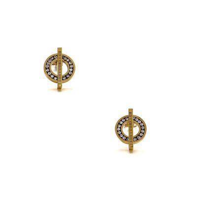 Lee Cooper women's earrings - rhinestone rings and bars