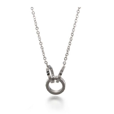 Lee Cooper women's necklace - chain and three gold rings