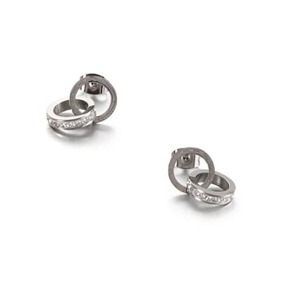 Lee Cooper women's earrings - intertwined rings