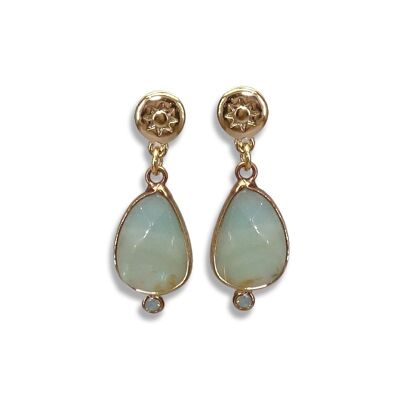 BANDA boucle d'oreille amazonite