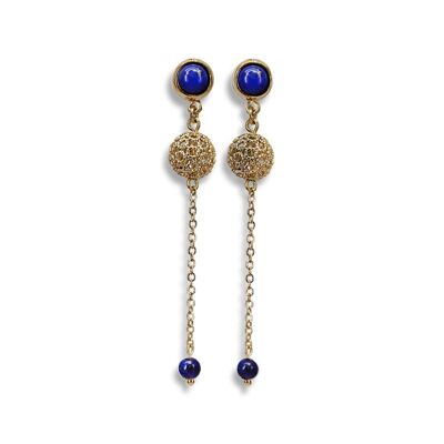 BOULIM boucle d'oreille lapis