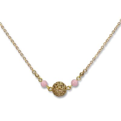 SIENA collier rose quartz