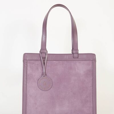 Lilac carre handbag