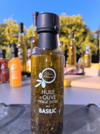 huile d'olive aromatisée au basilic 5