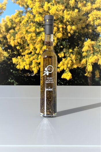 huile d'olive aromatisée au basilic 11