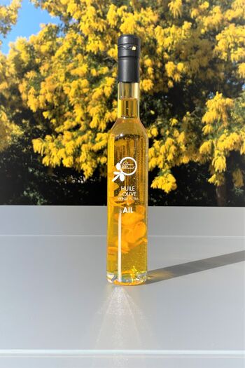 huile d'olive aromatisée à l'ail 10