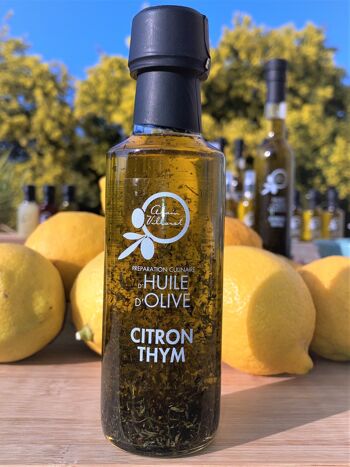 Huile d'olive citron & thym 4