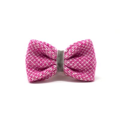 (S) Pink & Dove - Harris Design - Bow Tie