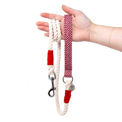 (XS) Rosehip & Dove - Harris Design - Rope Lead