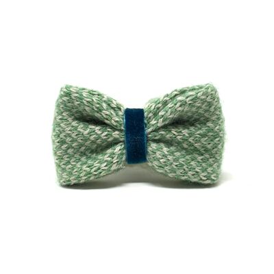 (S) Green & Dove - Harris Design - Dog Bow Tie