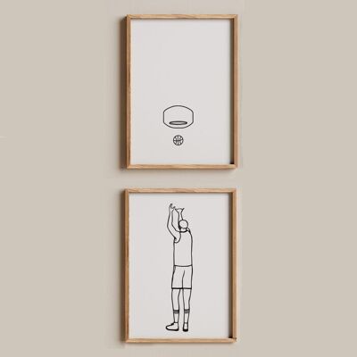 Sportplakat - Basketball