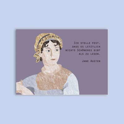 Cartolina di cartone - Signore - Jane Austen